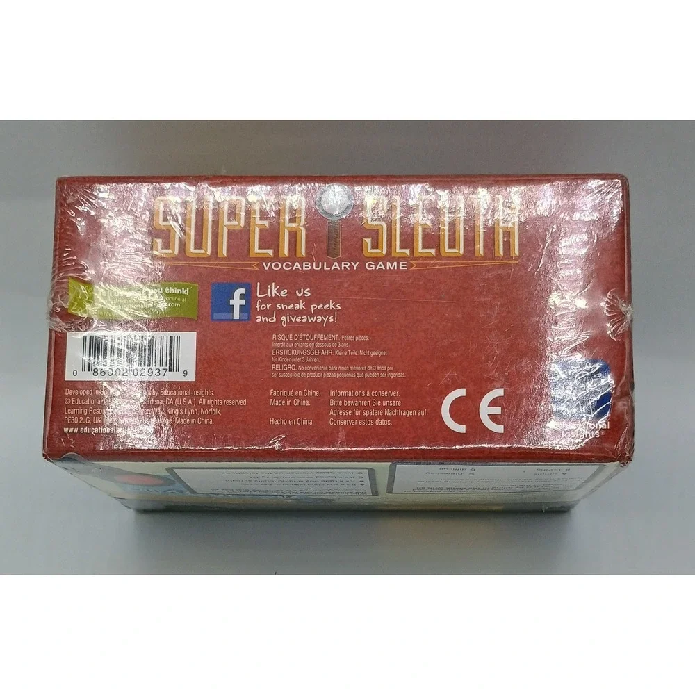 Super Sleuth Educational Insights Vocabulary Game Sealed